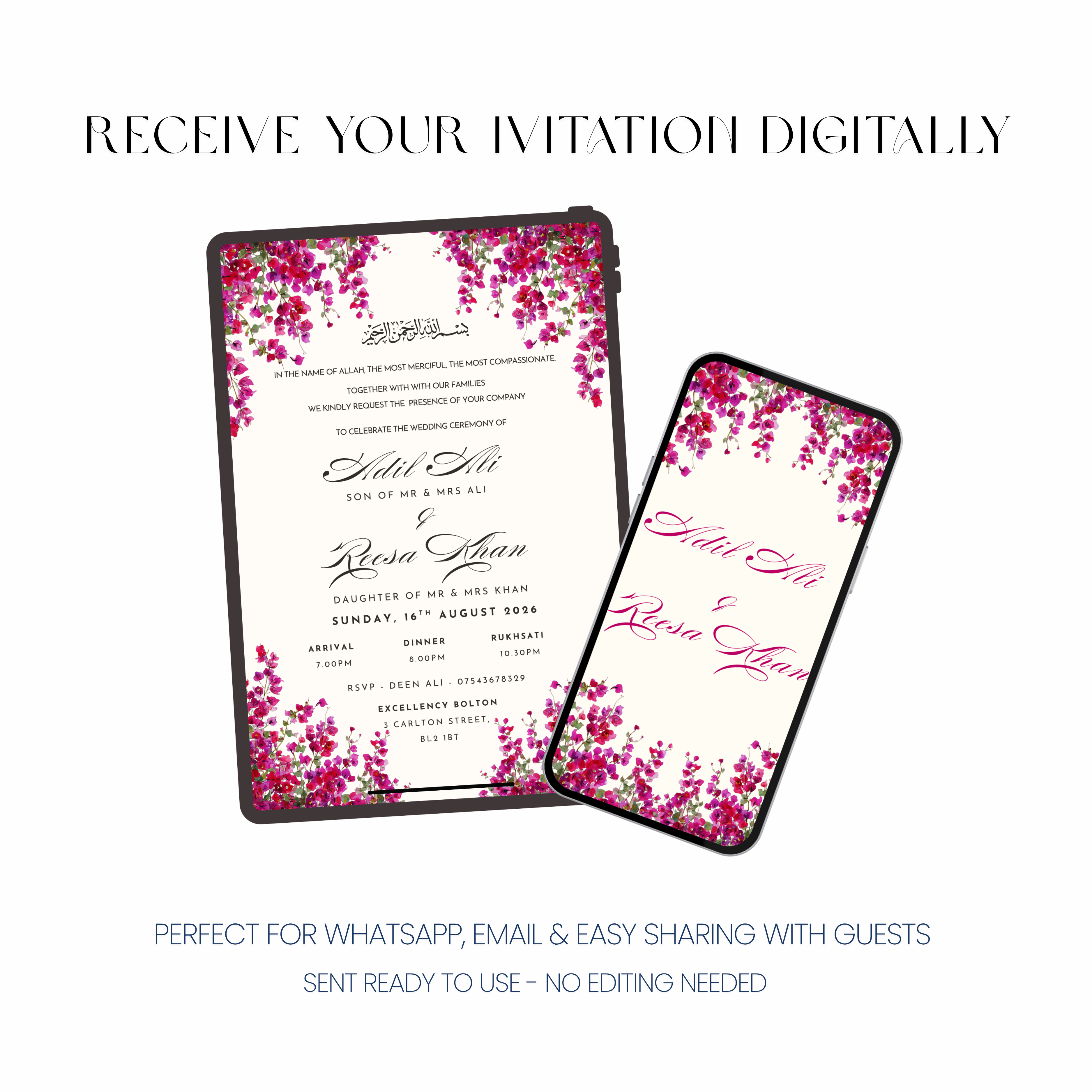 Zara - Nikah Wedding Invitation