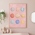 Solar System Print | Educational Astronomy Print