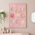 Girls Solar System Print | Educational Astronomy Poster