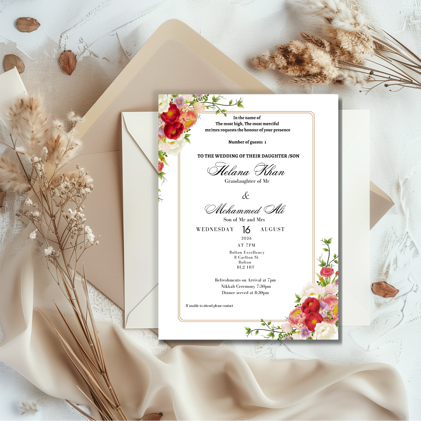 Noor - Islamic Wedding Invitation