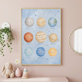Boys Solar System Print | Educational Astronomy Print