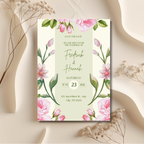 Sage - Floral Wedding Invitation