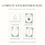 Azure - Blue Nikah Invitation