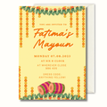 Safron - Mendhi Invitation