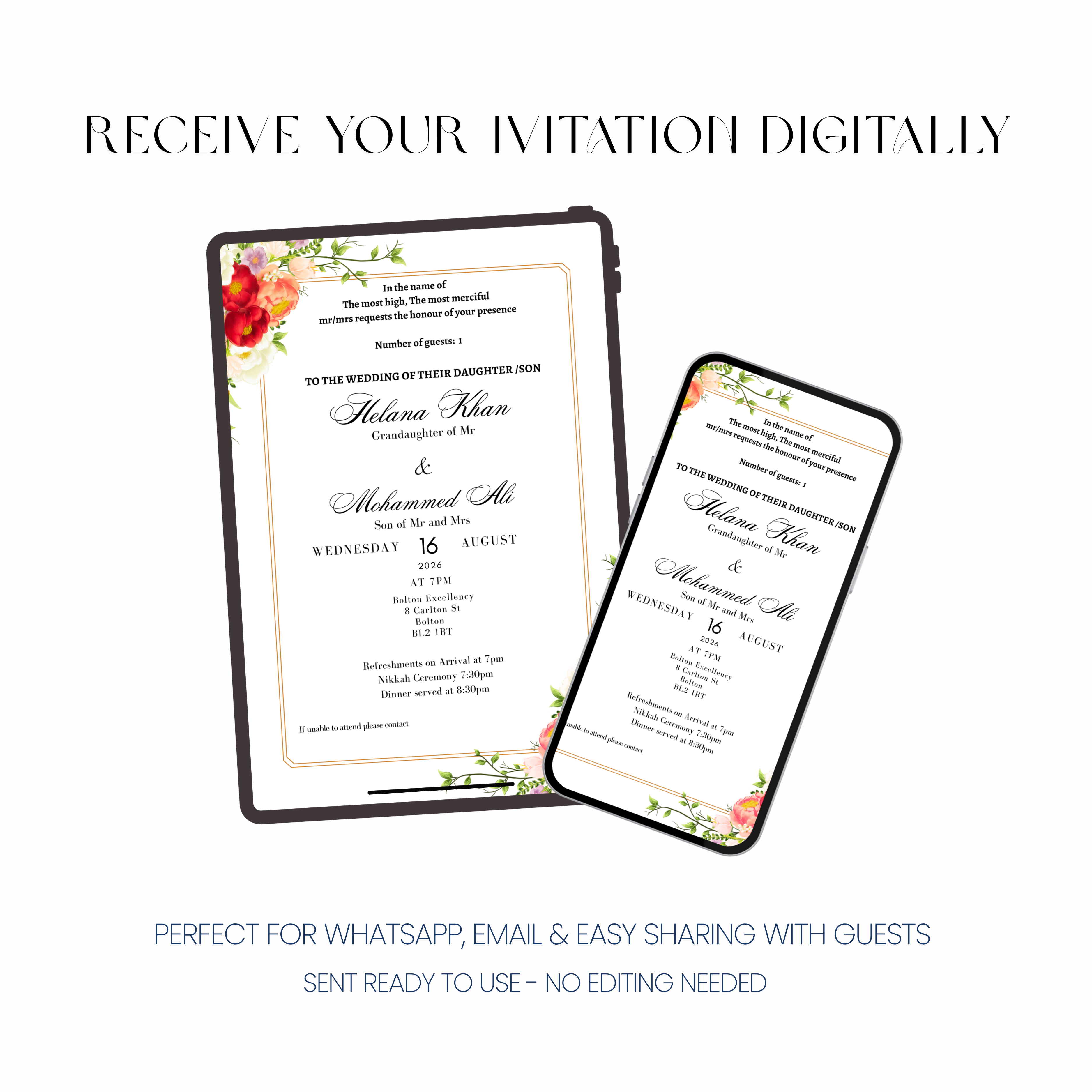 Noor - Islamic Wedding Invitation