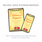Safron - Mendhi Invitation
