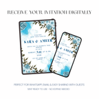 Azure - Botanical Wedding Invitation