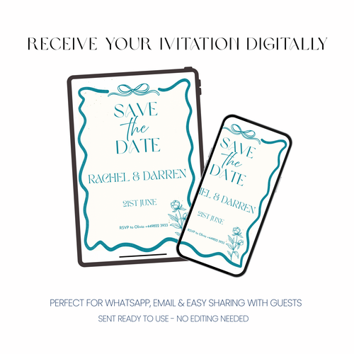 Amara - Floral Wedding Invitation