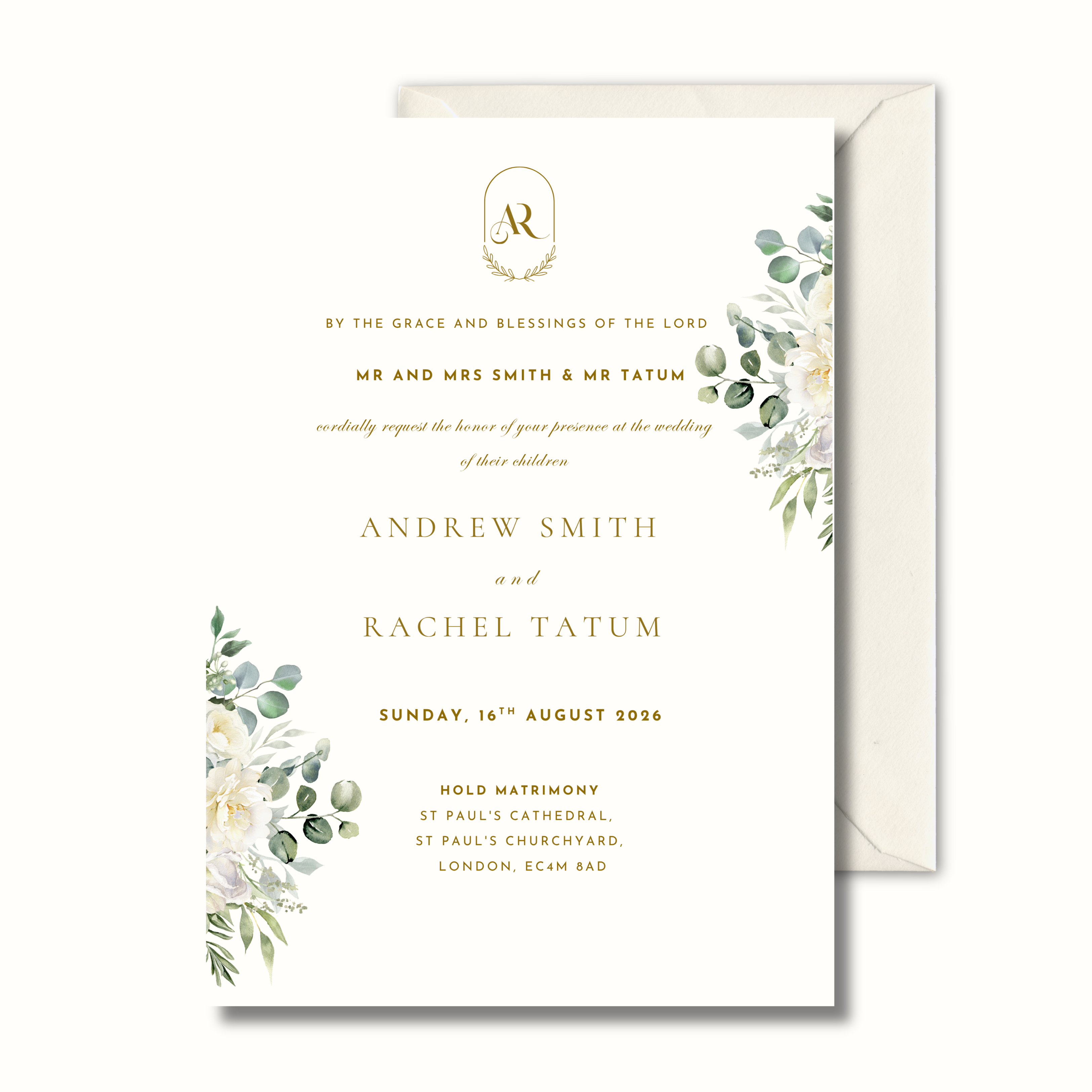 Lina - Eucalyptus Wedding Invitation