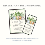 Baker - Wild One Safari Birthday Invitation