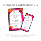 Zoya – Vibrant Floral Wedding Invitation
