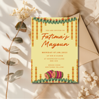 Safron - Mendhi Invitation