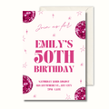 Emily – 50th Birthday Invitation