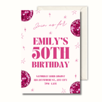 Emily – 50th Birthday Invitation