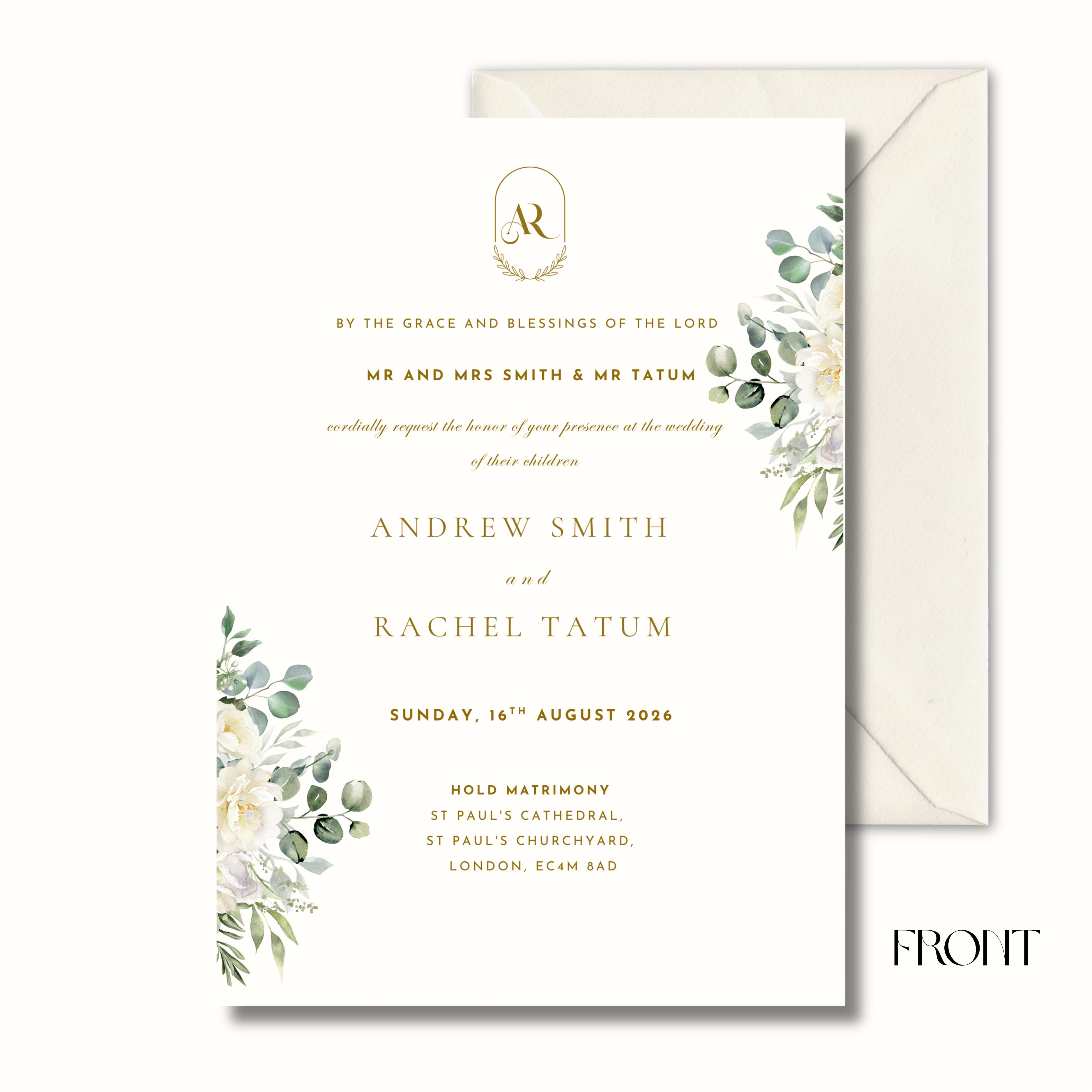 Lina - Eucalyptus Wedding Invitation