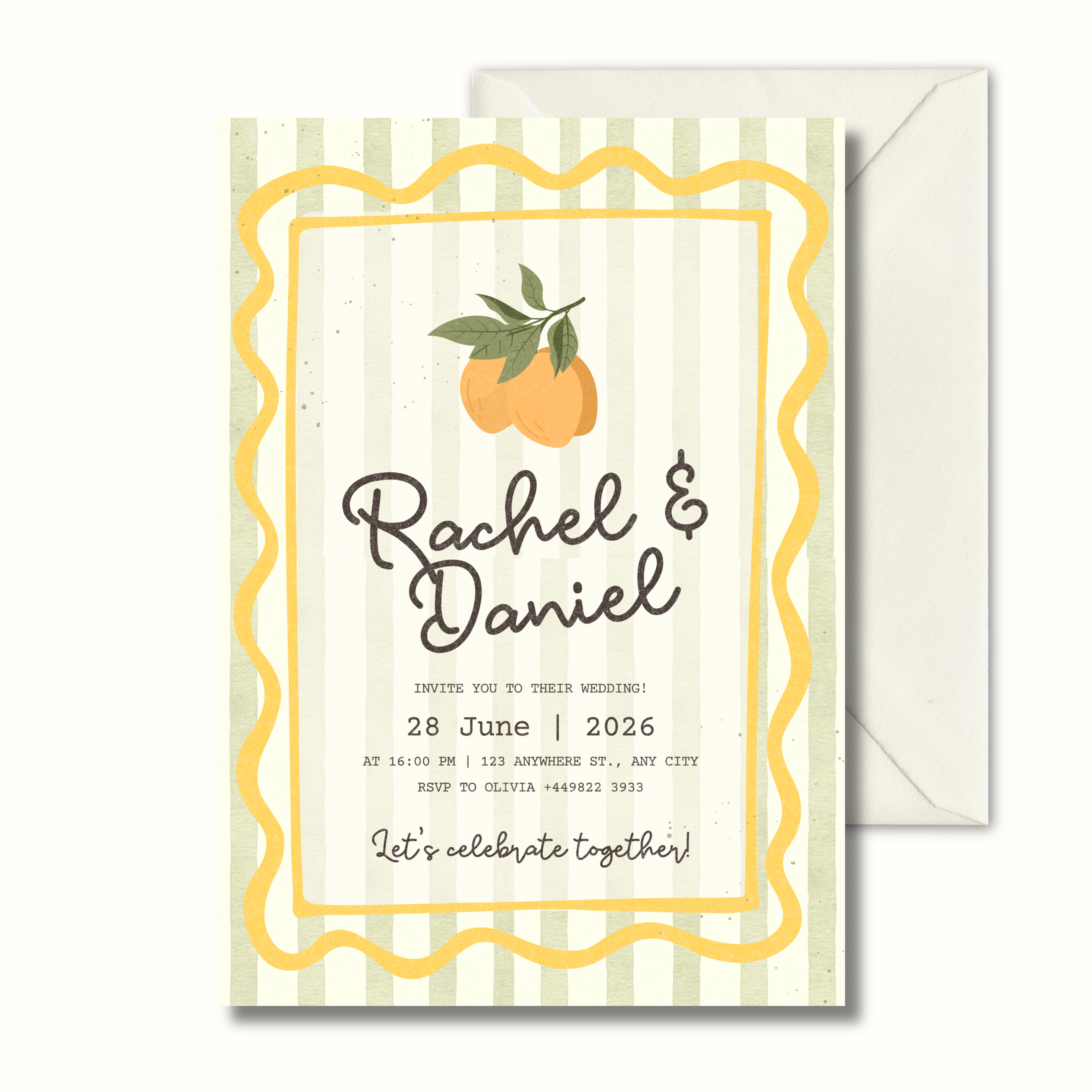 Soleil - Mediterranean Wedding Invitation