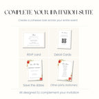 Nikkah Invitation Template, Islamic Wedding Invitation, Muslim Wedding Invite