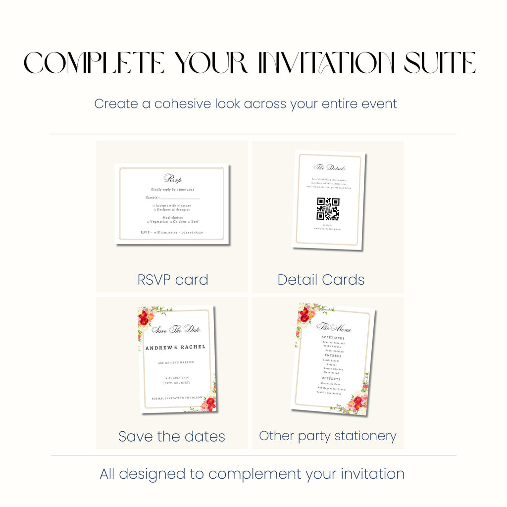 Nikkah Invitation Template, Islamic Wedding Invitation, Muslim Wedding Digital Invite