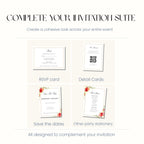 Nikkah Invitation Template, Islamic Wedding Invitation, Muslim Wedding Digital Invite