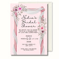 Bridal Shower Invitation, Pink Floral Bridal Shower Invite, Personalised Digital Invitation