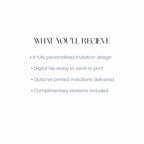 Text listing items included in a service on a white background