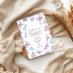 Personalised butterfly birthday party invitation template