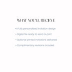 Text listing items included in a service on a white background