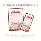 Personalised Garden Party Invitation, Floral Picnic Birthday Invite, Digital Invitation