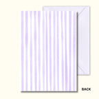 pastel lilac striped background for baby shower or gender reveal invitation