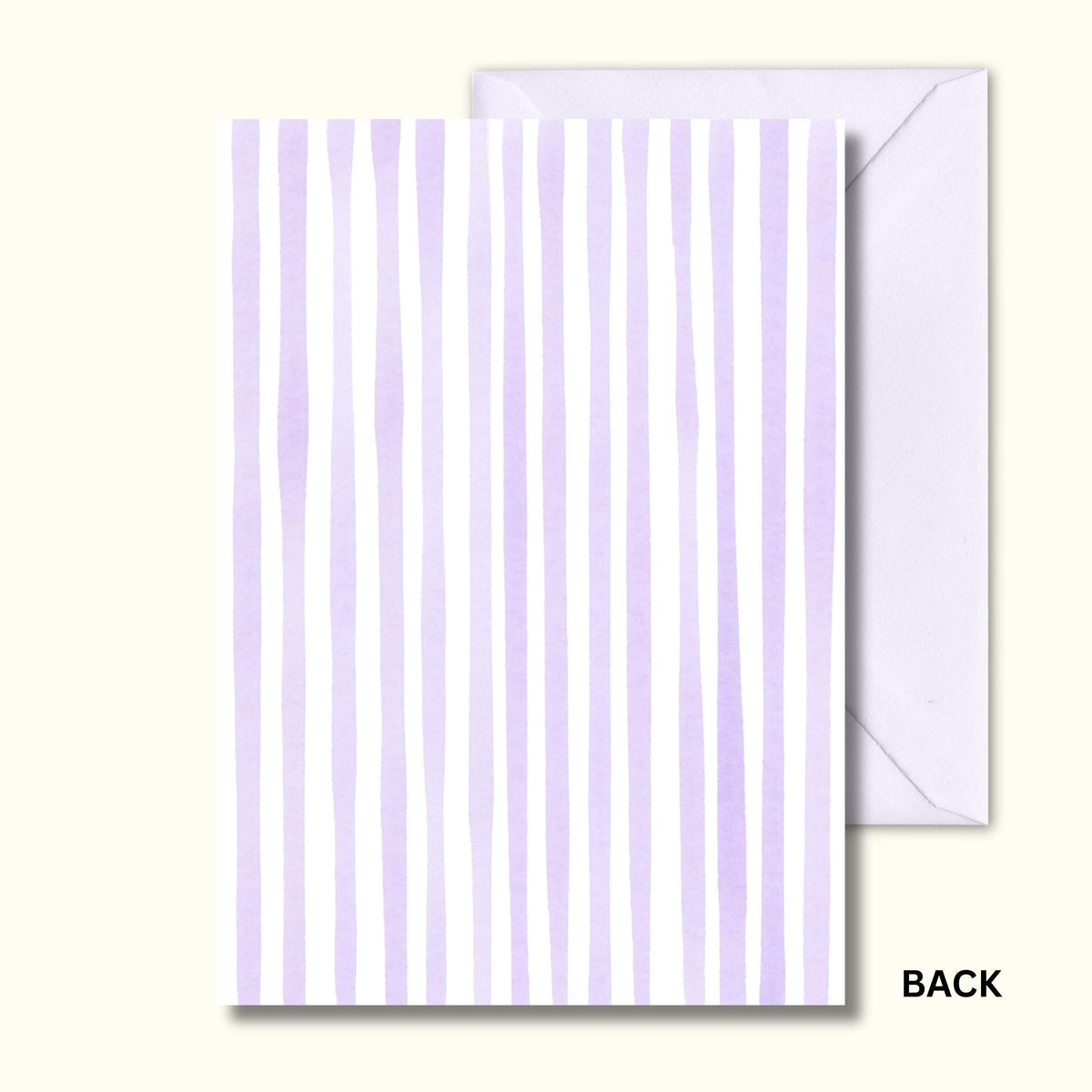 pastel lilac striped background for baby shower or gender reveal invitation