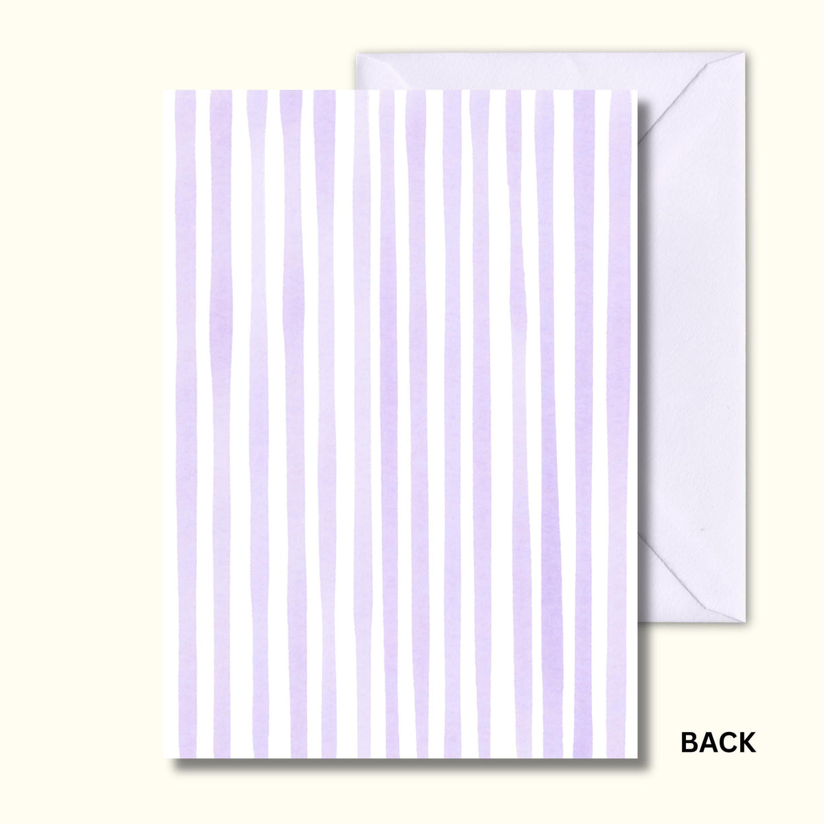 pastel lilac striped background for baby shower or gender reveal invitation