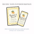 Amalfi Coast Wedding Invitation, Mediterranean Wedding Invite, Personalised Digital Invitation