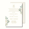 Eucalyptus Wedding Invitation, Greenery Wedding Invite, Personalised Invitation