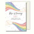 First Rainbow Birthday Invitation, Water Colour Party Invite, Personalised Digital Invite, Kids Party PDF