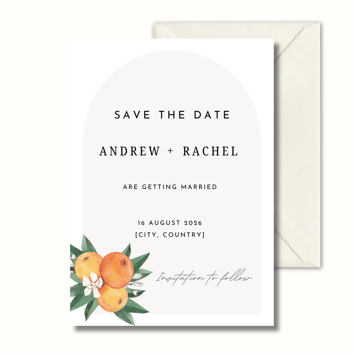 Nikkah Invitation, Minimalist Wedding Invitation, Personalised Invitation