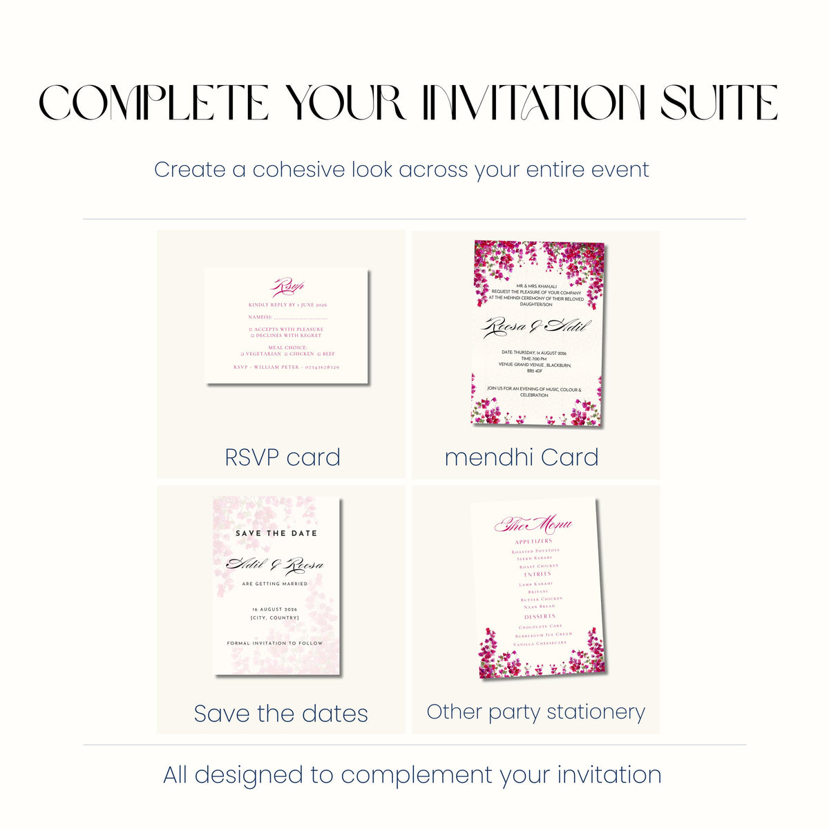Nikkah Invitation, Islamic Wedding Invitation, Personalised Digital Invitation