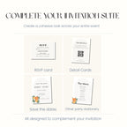 Nikkah Invitation, Minimalist Wedding Invitation, Personalised Digital Invitation