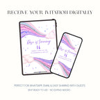 16th Rainbow Birthday Invitation, Water Colour Party Invite, Personalised Digital Invite, Kids Party PDF