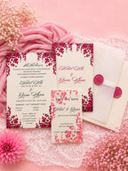Floral Nikkah Invitation, Muslim Wedding Invitation, Personalised Invite
