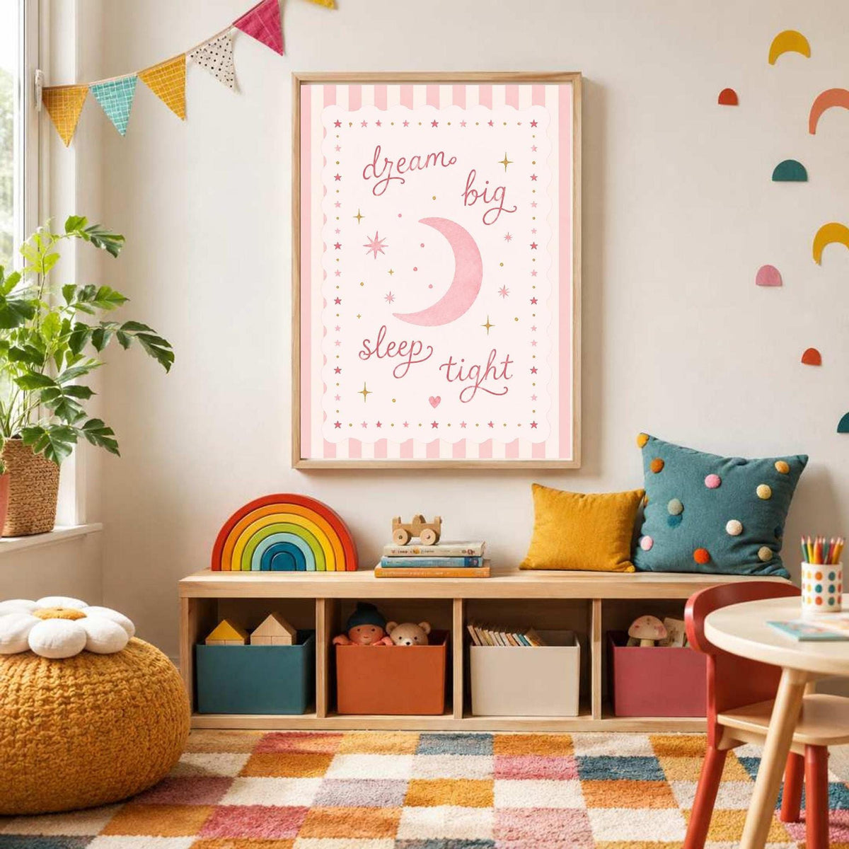 Reading Nook Decor, Pink Nursery Print Set of 2, Mermaid Wall Art, A4/A3