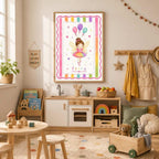 Fairy Nursery Print, Rainbow Fairy Wall Art, Baby Girl Nursery Decor, Magical Kids Poster, Fairy Bedroom Print, A4 A3
