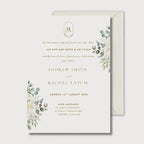 Eucalyptus Wedding Invitation, Greenery Wedding Invite, Personalised Digital Invitation