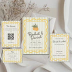 Mediterranean Wedding Invitation, Amalfi Coast Wedding Invite, Personalised Digital Invitation