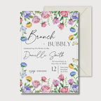 Bridal Brunch Invitation, Champagne Bridal Shower Invite, Personalised Digital Invitation