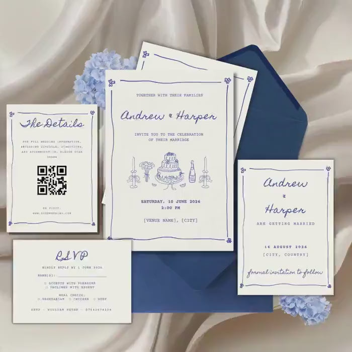 Personalised Vintage Cake Bridal Shower Invitation, Coquette Tea Party Invite, Rococo Bow Invitation Suite