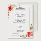 Nikkah Invitation Template, Islamic Wedding Invitation, Muslim Wedding Invite
